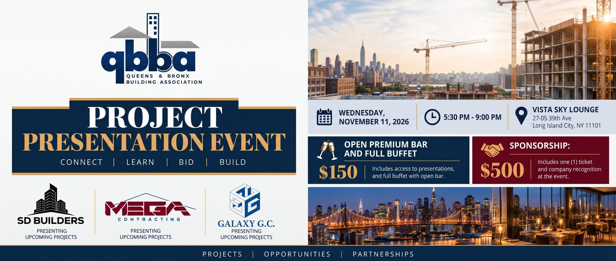 Project Presentation Event flyer